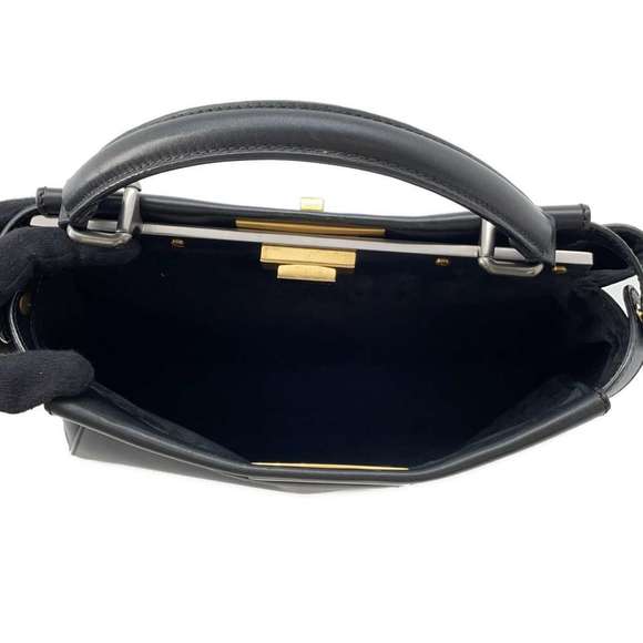 Fendi Handbag Peekaboo Regular Shoulder Bag Black - Picture 7 of 16